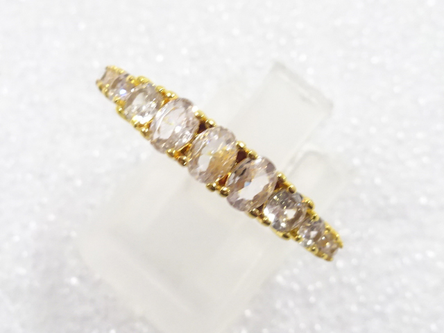 JAPANESE KIMONO / ANTIQUE CRYSTAL RING (SIZE 21)